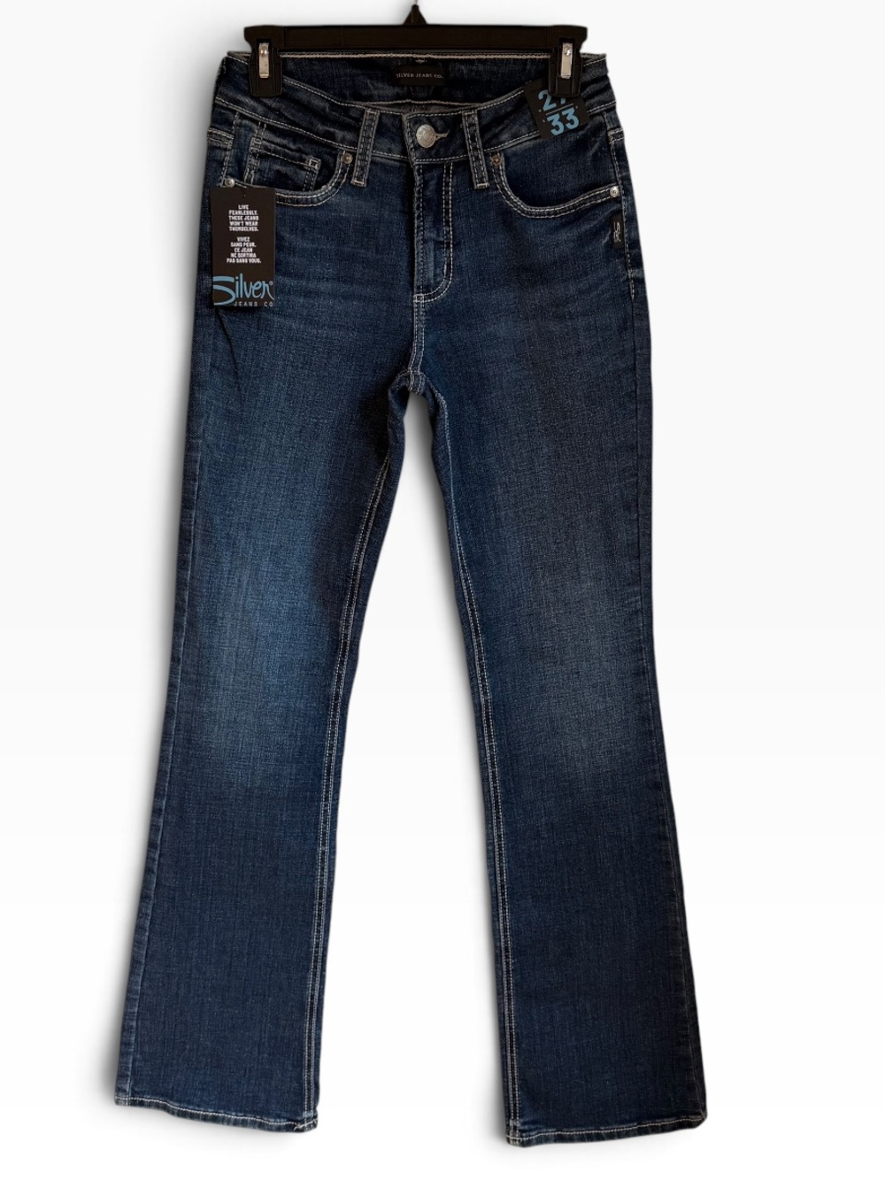 NWT Silver Jeans Suki Bootcut Curvy Mid Rise Indigo Size 27/33